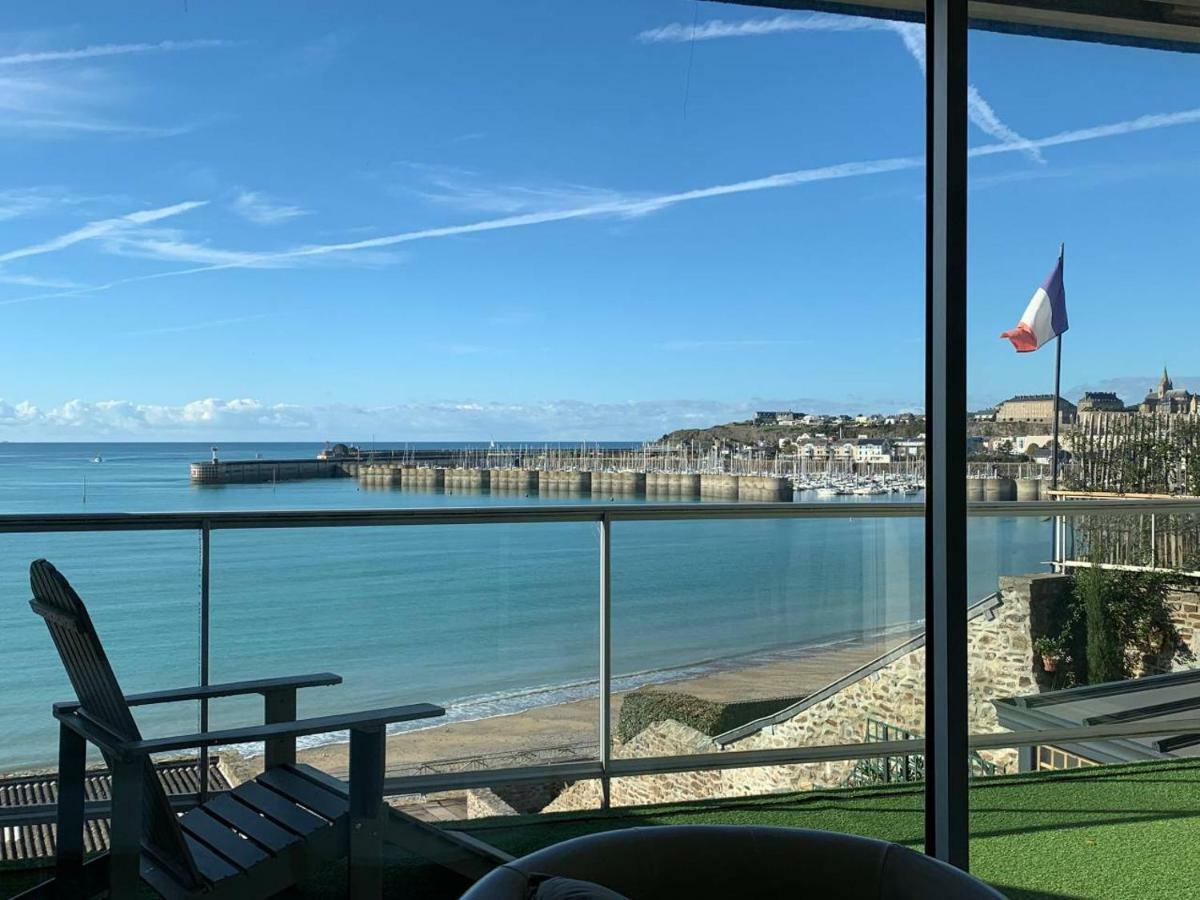 Un Balcon Sur La Mer, Acces Direct A La Plage Granville Extérieur photo